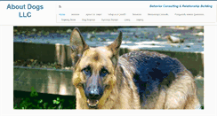 Desktop Screenshot of aboutdogsllc.com