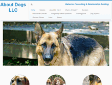 Tablet Screenshot of aboutdogsllc.com